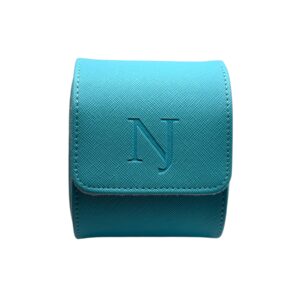 NJ Turquoise Luxury Leather Watch Roll – Single